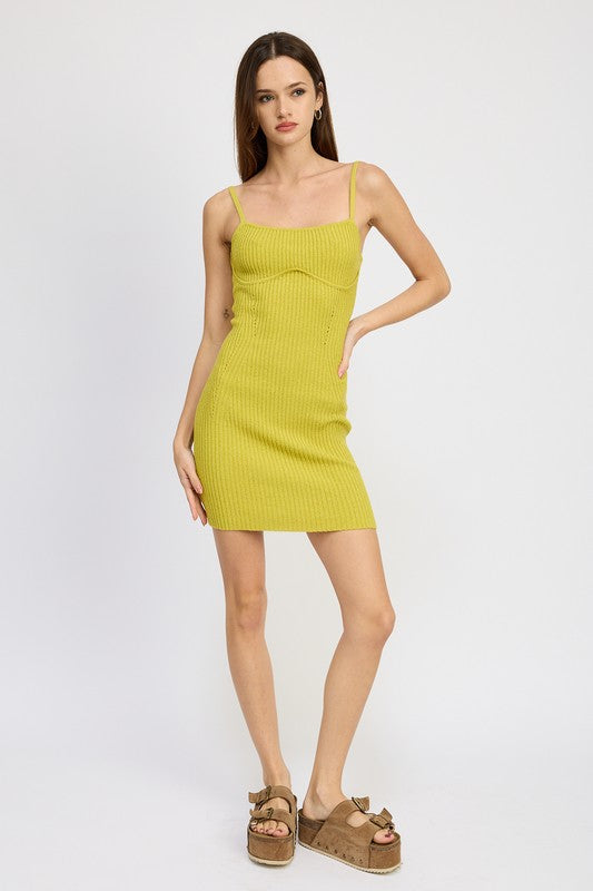 SPAGHETTI STRAP BODYCON DRESS - Premium  from Emory Park - Just $52! Shop now at Alexi and Gray