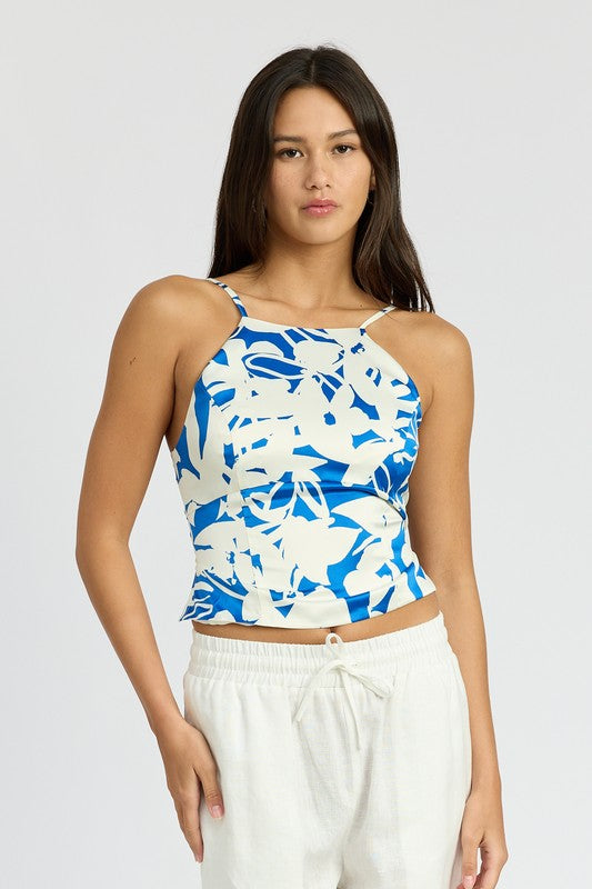 LACE UP BACK HALTER NECK TOP - Premium  from Emory Park - Just $39! Shop now at Alexi and Gray