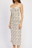 PRINTED SPAGHETTI STRAP MIDI DRESS - Premium  from Emory Park - Just $43.40! Shop now at Alexi and Gray