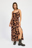 FLORAL PRINT COWL NECK MAXI DRESS - Premium  from Emory Park - Just $54.45! Shop now at Alexi and Gray