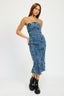 TUBE FRAYED SEAM MIDI DRESS - Premium  from Emory Park - Just $59! Shop now at Alexi and Gray