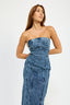 TUBE FRAYED SEAM MIDI DRESS - Premium  from Emory Park - Just $59! Shop now at Alexi and Gray