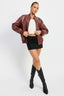 VINTAGE LEATHER BOMBER JACKET - Premium  from Emory Park - Just $65.50! Shop now at Alexi and Gray