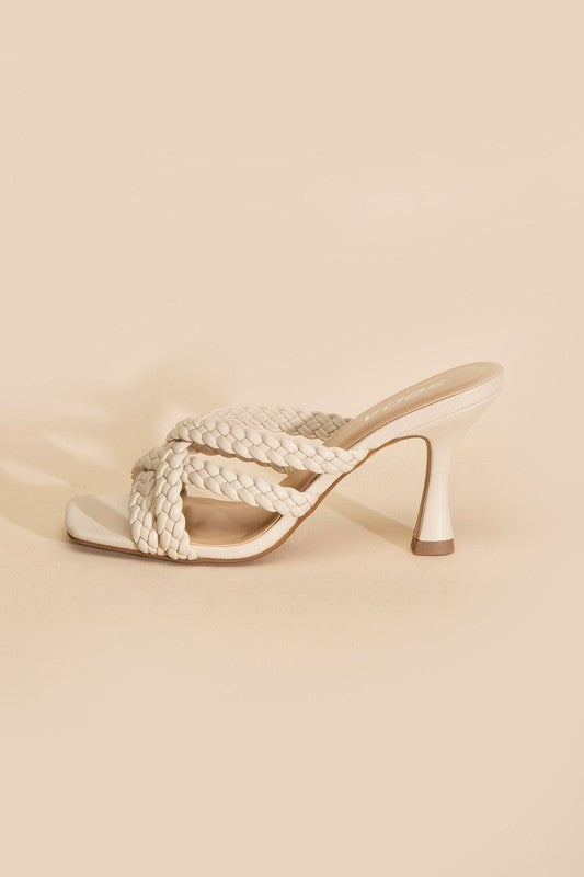 KELLAN-S DOUBLE CROSS BRAIDEDE HEELS - Premium  from Fortune Dynamic - Just $35.40! Shop now at Alexi and Gray