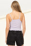 Lettuce Hem Crop Cami Top - Premium  from HYFVE - Just $26.80! Shop now at Alexi and Gray