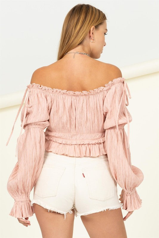 Dipped in Sugar Flounce Hem Blouse - Premium  from HYFVE - Just $27.58! Shop now at Alexi and Gray