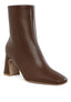 Neapolitan Faux Leather Square Toe Ankle Boots - Premium  from Rag Company - Just $67.96! Shop now at Alexi and Gray