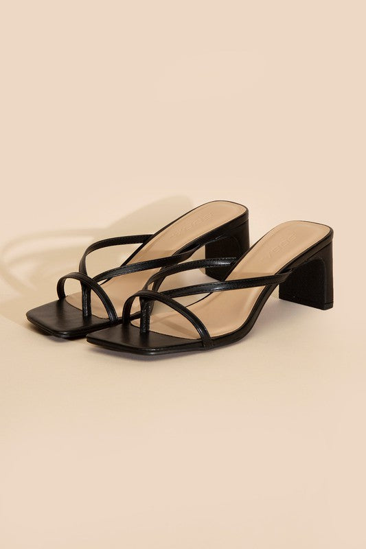 GADGET-S THONG MULE HEELS - Premium  from Fortune Dynamic - Just $13.16! Shop now at Alexi and Gray