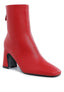 Neapolitan Faux Leather Square Toe Ankle Boots - Premium  from Rag Company - Just $67.96! Shop now at Alexi and Gray