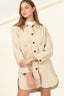 Sweet Fling Oversized Shirt Jacket - Premium  from HYFVE - Just $33.98! Shop now at Alexi and Gray