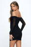 Off Shoulder Bodycon Mini Dress - Premium  from One and Only Collective Inc - Just $39.60! Shop now at Alexi and Gray