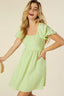 TIE BACK PUFF SLEEVE DRESS - Premium  from Lilou - Just $25.86! Shop now at Alexi and Gray