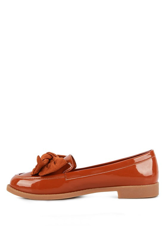 BOWBERRY BOW-TIE PATENT LOAFERS - Premium  from Rag Company - Just $44.72! Shop now at Alexi and Gray