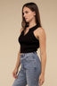 Sleeveless Collared Crop Knit Top - Premium  from HYFVE - Just $25.80! Shop now at Alexi and Gray