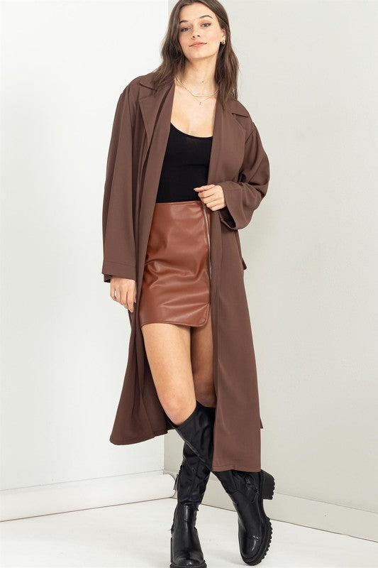 Keep Me Close Belted Women's Trench Coat - Premium  from HYFVE - Just $42.80! Shop now at Alexi and Gray
