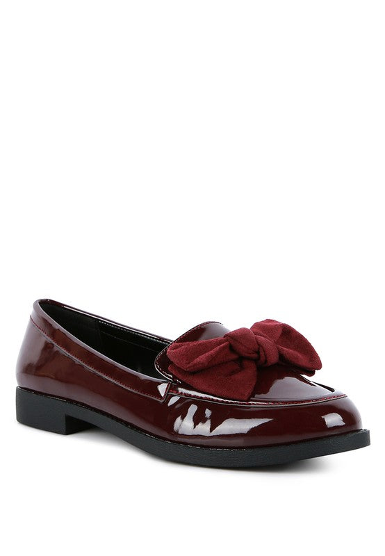 BOWBERRY BOW-TIE PATENT LOAFERS - Premium  from Rag Company - Just $40.24! Shop now at Alexi and Gray