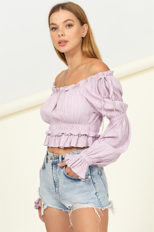 Dipped in Sugar Flounce Hem Blouse - Premium  from HYFVE - Just $27.58! Shop now at Alexi and Gray