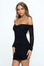 Off Shoulder Bodycon Mini Dress - Premium  from One and Only Collective Inc - Just $39.60! Shop now at Alexi and Gray