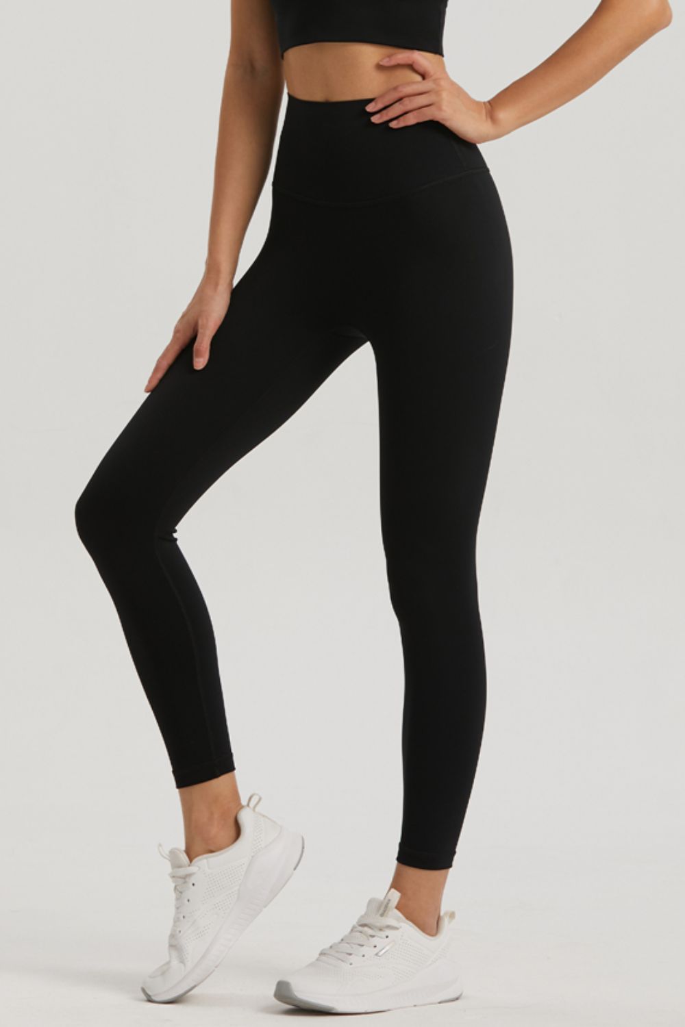 Wide Waistband Sports Leggings - Premium  from Trendsi - Just $44.00! Shop now at Alexi and Gray